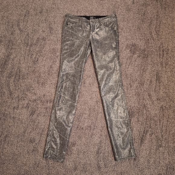 Tripp NYC Metallic Jeans Size 3/26 - Picture 2 of 9